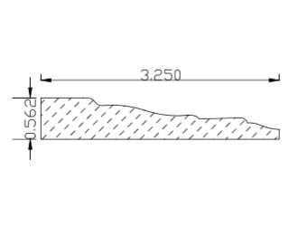 Casing|Millwork Profile|Root River Hardwoods|RR1036