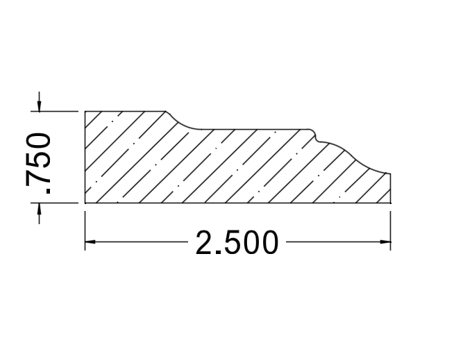 Millwork Profile|Combination Crown|Root River Hardwoods|1245