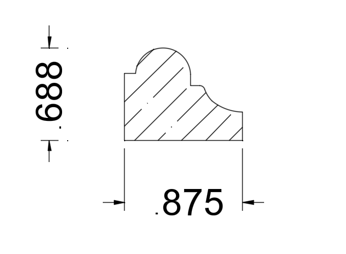 Millwork Profile|Root River Hardwoods|RR4228