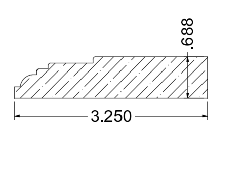 Millwork Profile|Combination Crown|Root River Hardwoods|1241