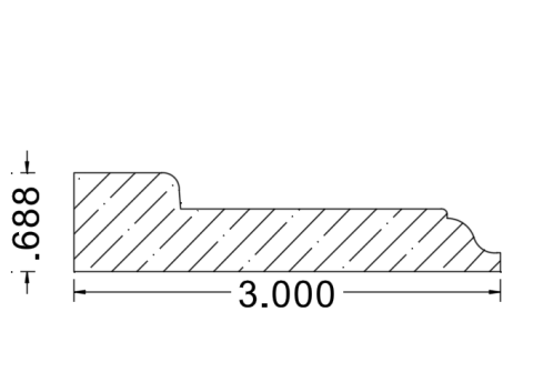 Millwork Profile|Root River Hardwoods|RR1249