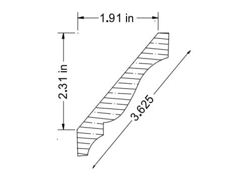 Millwork Profile|Root River Hardwoods|RR3193