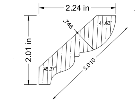 Millwork Profile|Root River Hardwoods|RR3194