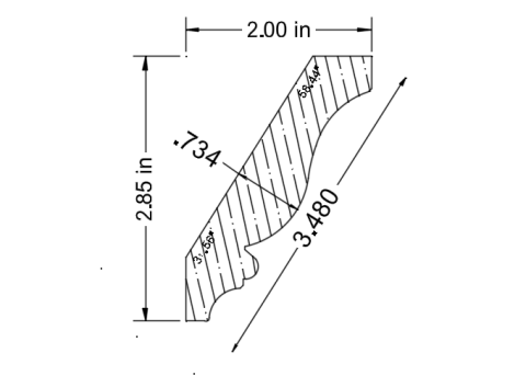 Millwork Profile|Root River Hardwoods|RR3195