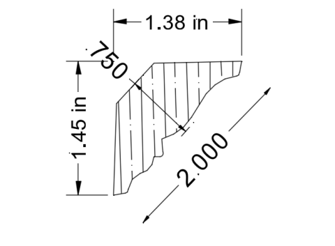 Millwork Profile|Root River Hardwoods|RR3196