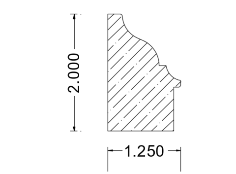 Millwork Profile|Root River Hardwoods|RR325