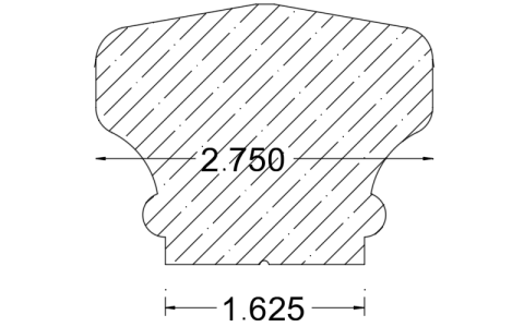 Millwork Profile|Combination Crown|Root River Hardwoods|644